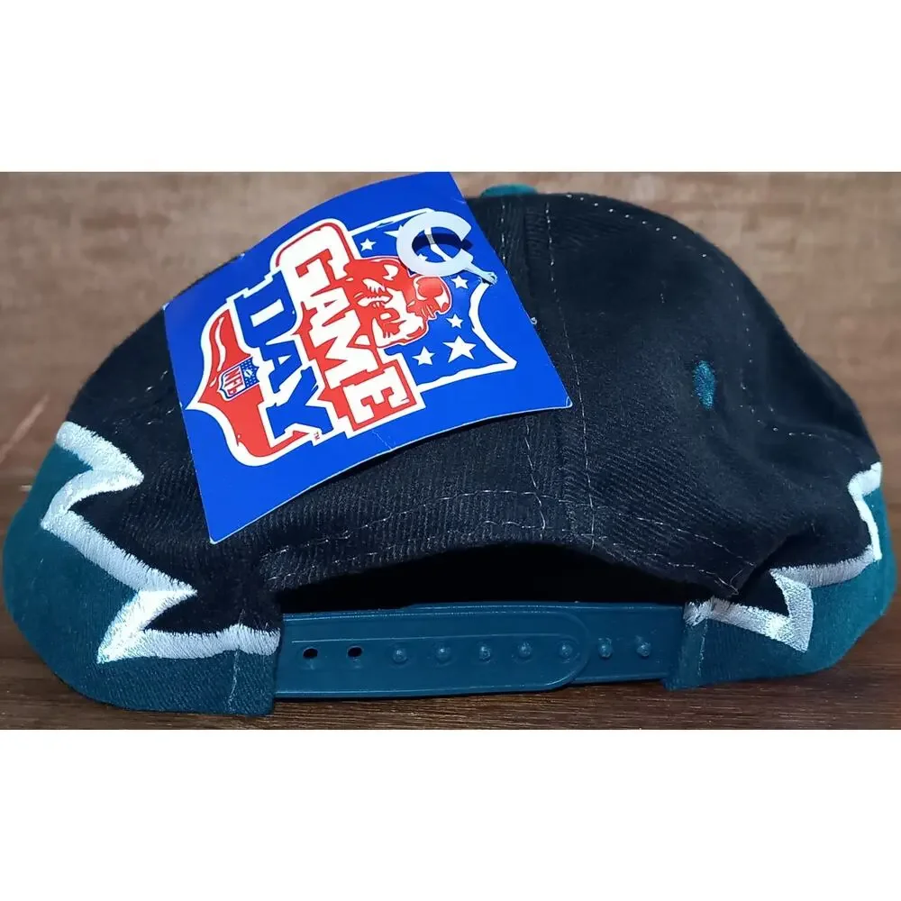 NEW Philadelphia Eagles 90s Drew PEARSON snapback FLAME Script black hat NFL vtg